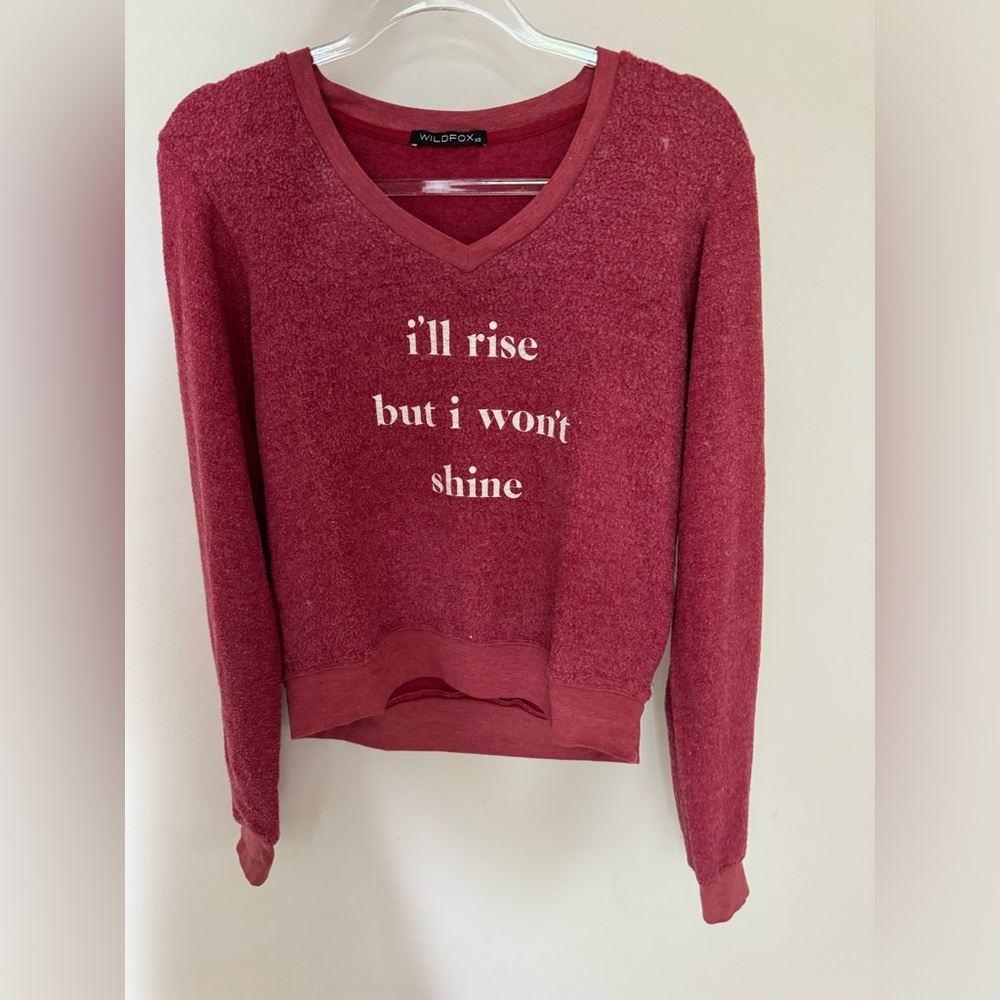 Red wild fox sweatshirt